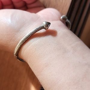 Sterling silver unisex bangle
